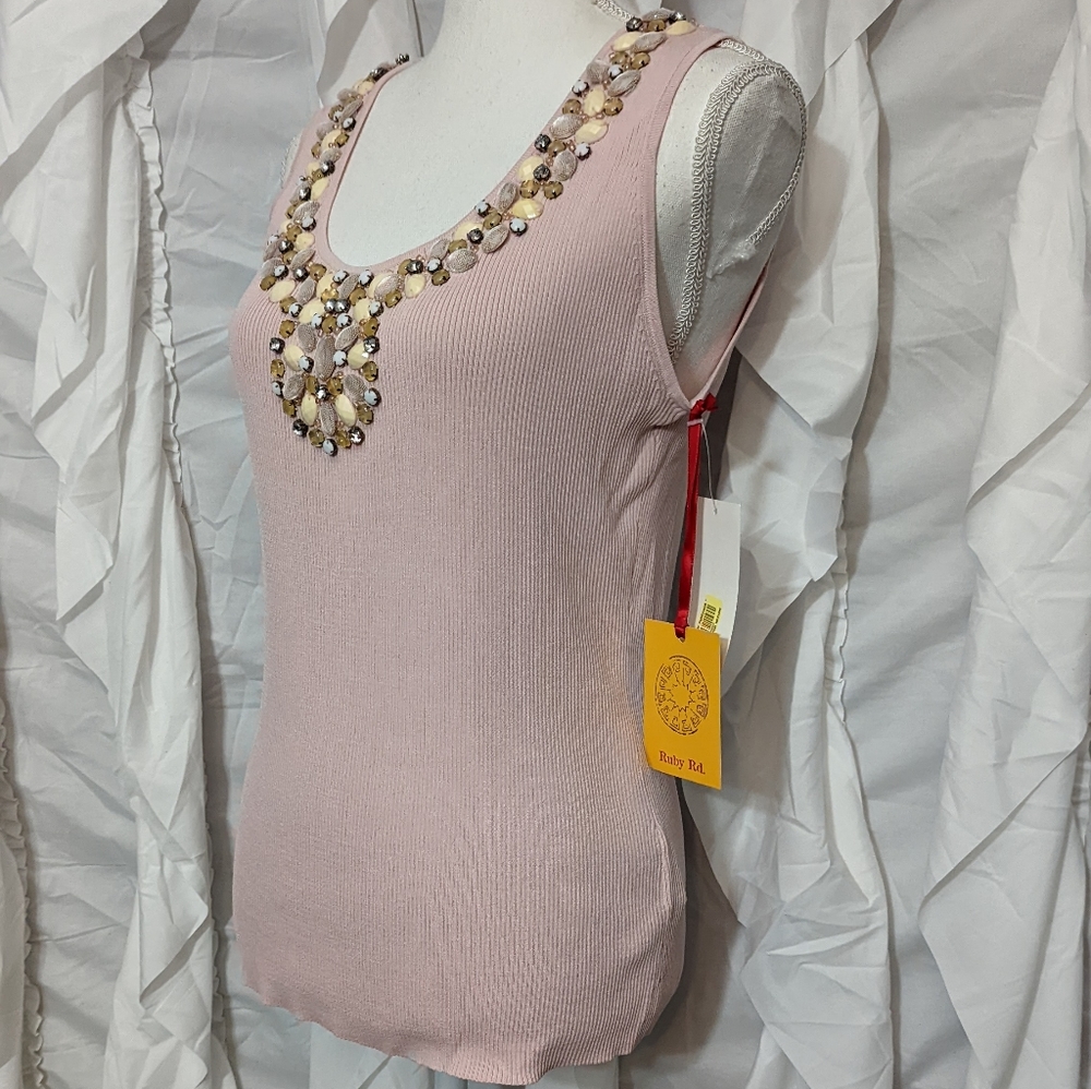 Ruby Rd. Beaded blouse - Picture 14 of 16